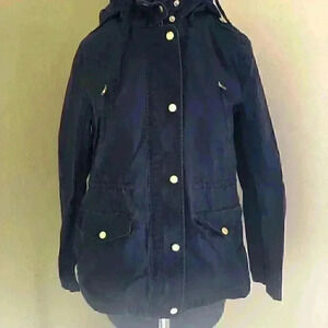 SWEET WANDERER utility blue cotton jacket peacoat? SMALL